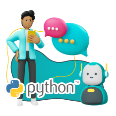 Умный чат-бот на Python - КИБЕРшкола программирования для детей, компьютерные курсы для школьников, начинающих и подростков - KIBERone г. Красноярск